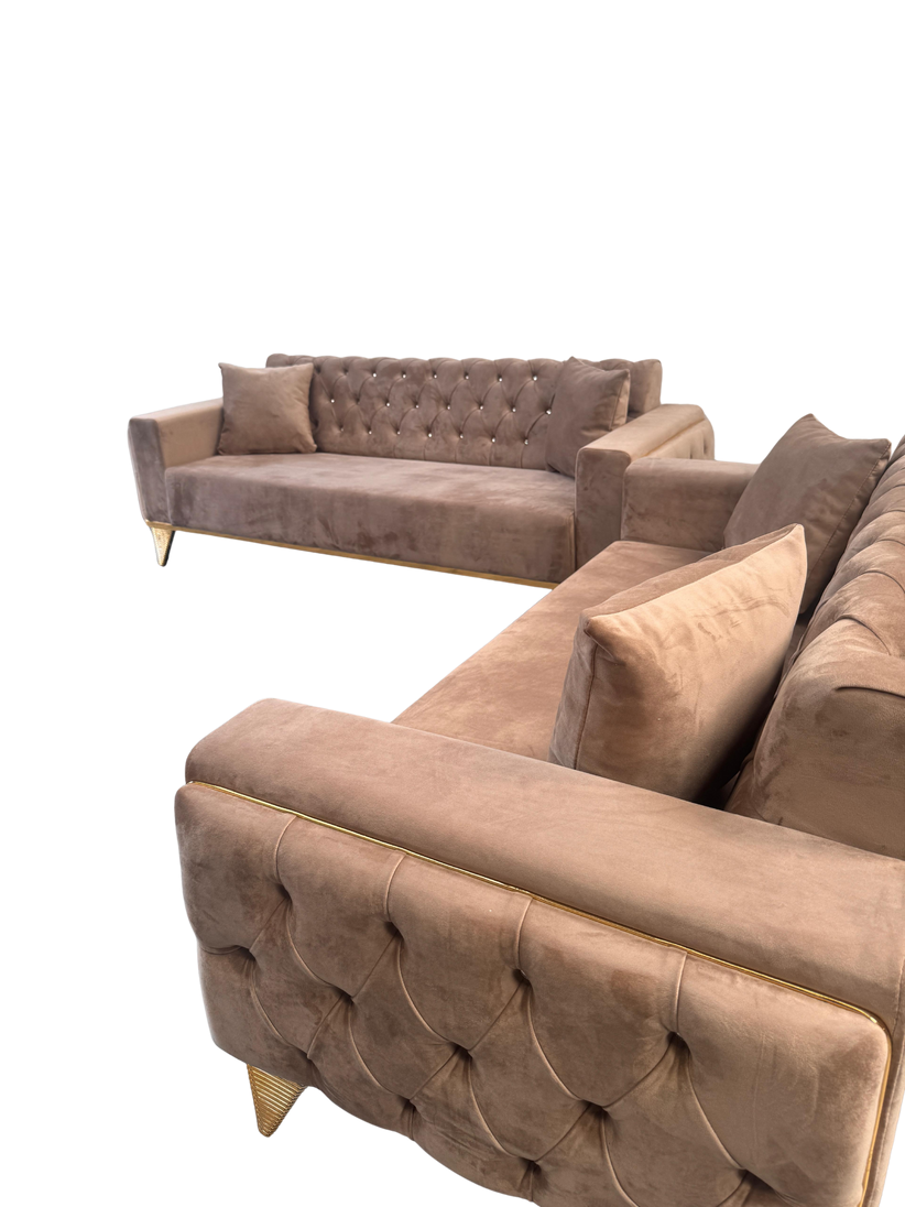 VENICE 3+2 Seater Sofa Set – Cream - Image 4