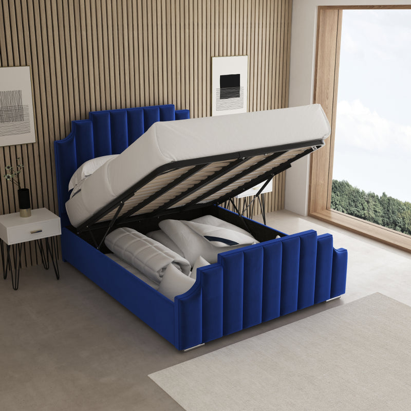 BARCELONA FABRIC UPHOLSTERED BED FRAME - Image 5