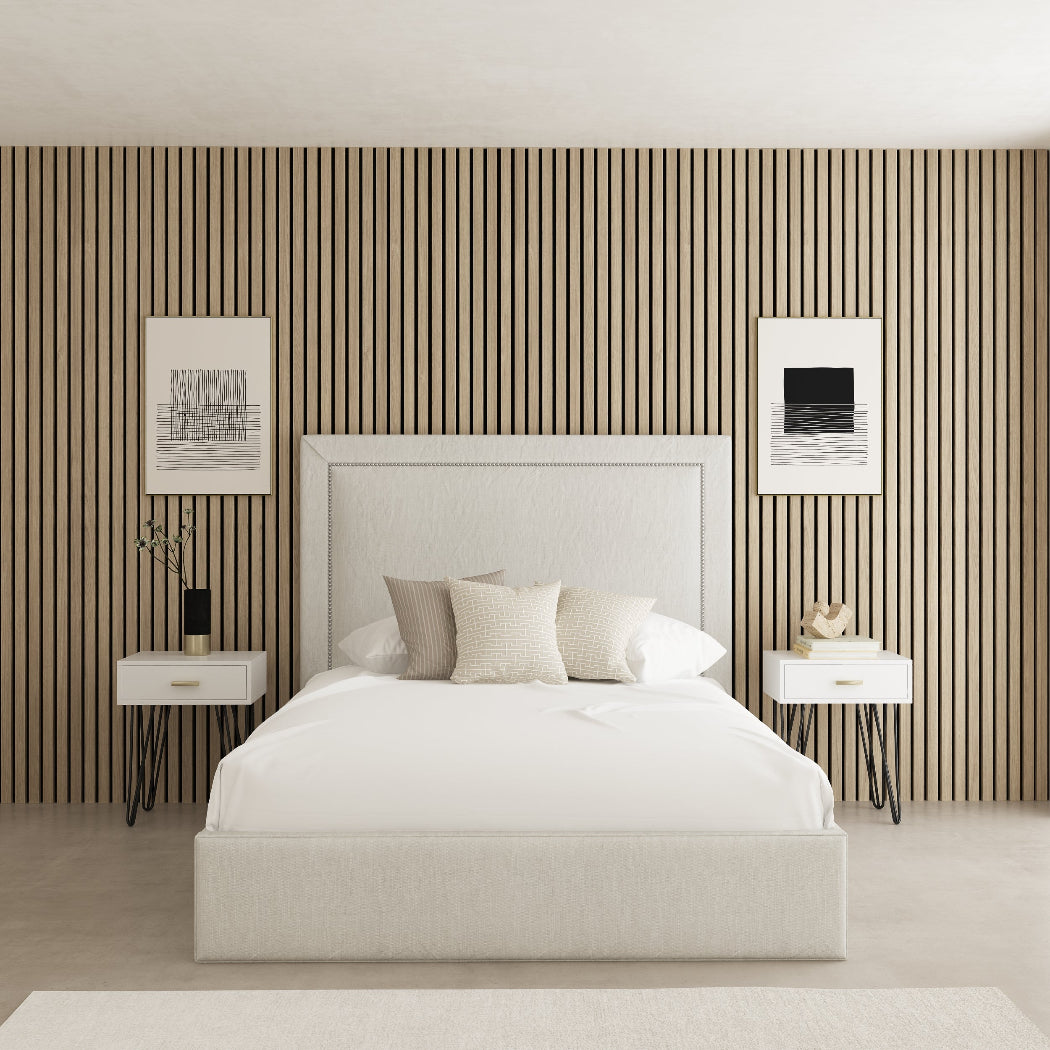 CANTERBURY FABRIC UPHOLDSTERED BED FRAME