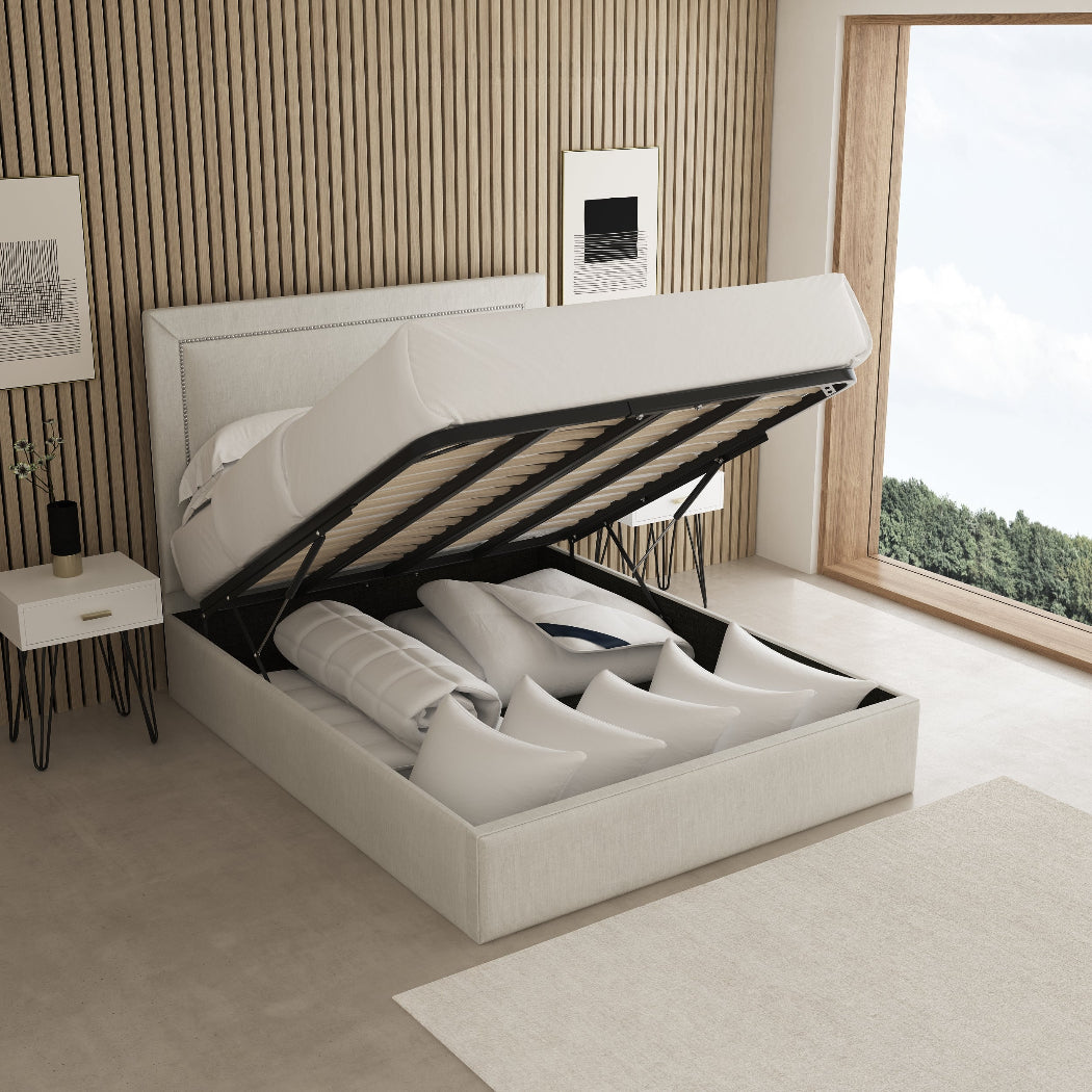 CANTERBURY FABRIC UPHOLDSTERED BED FRAME - Image 7