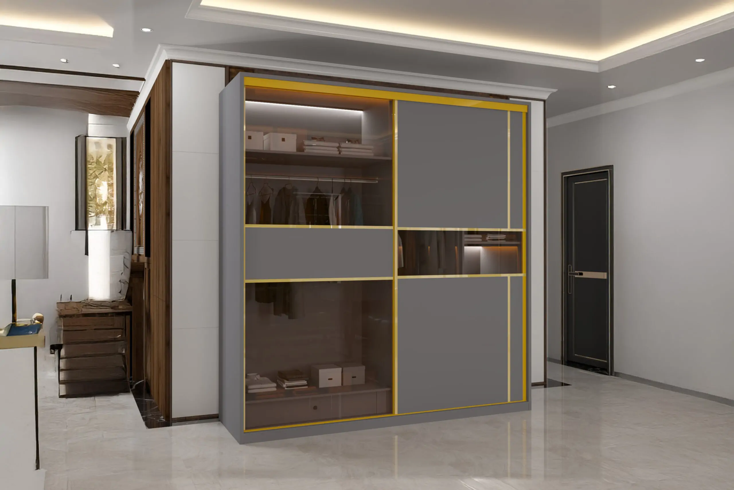 Pure MDF sliding Door Wardrobe (Wowcher) - Image 4