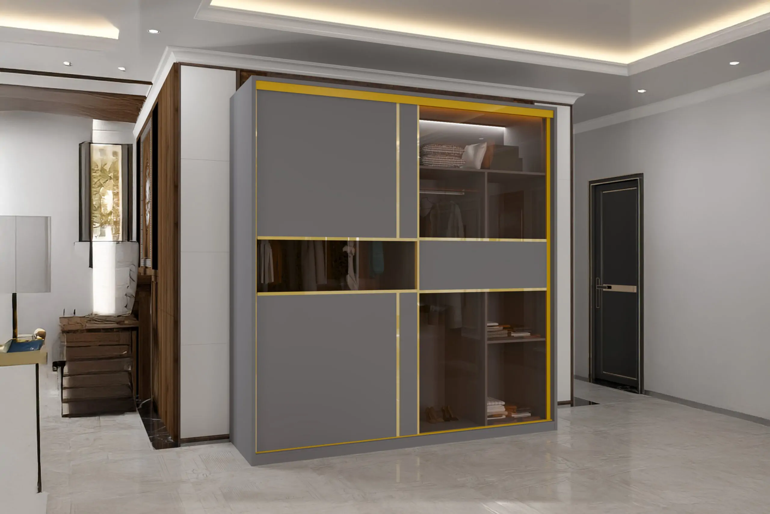 Pure MDF sliding Door Wardrobe (Wowcher)