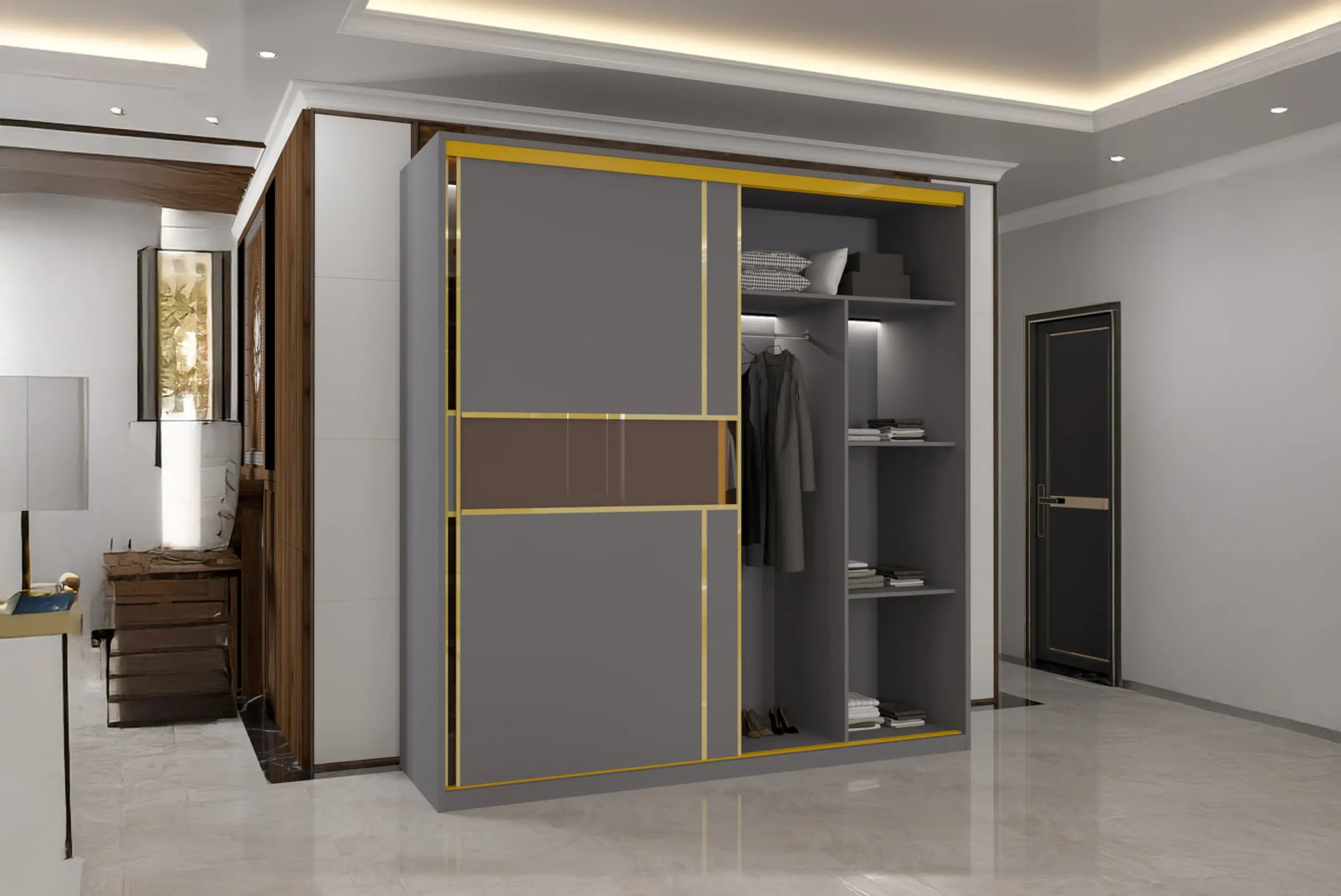 Pure MDF sliding Door Wardrobe (Wowcher) - Image 3
