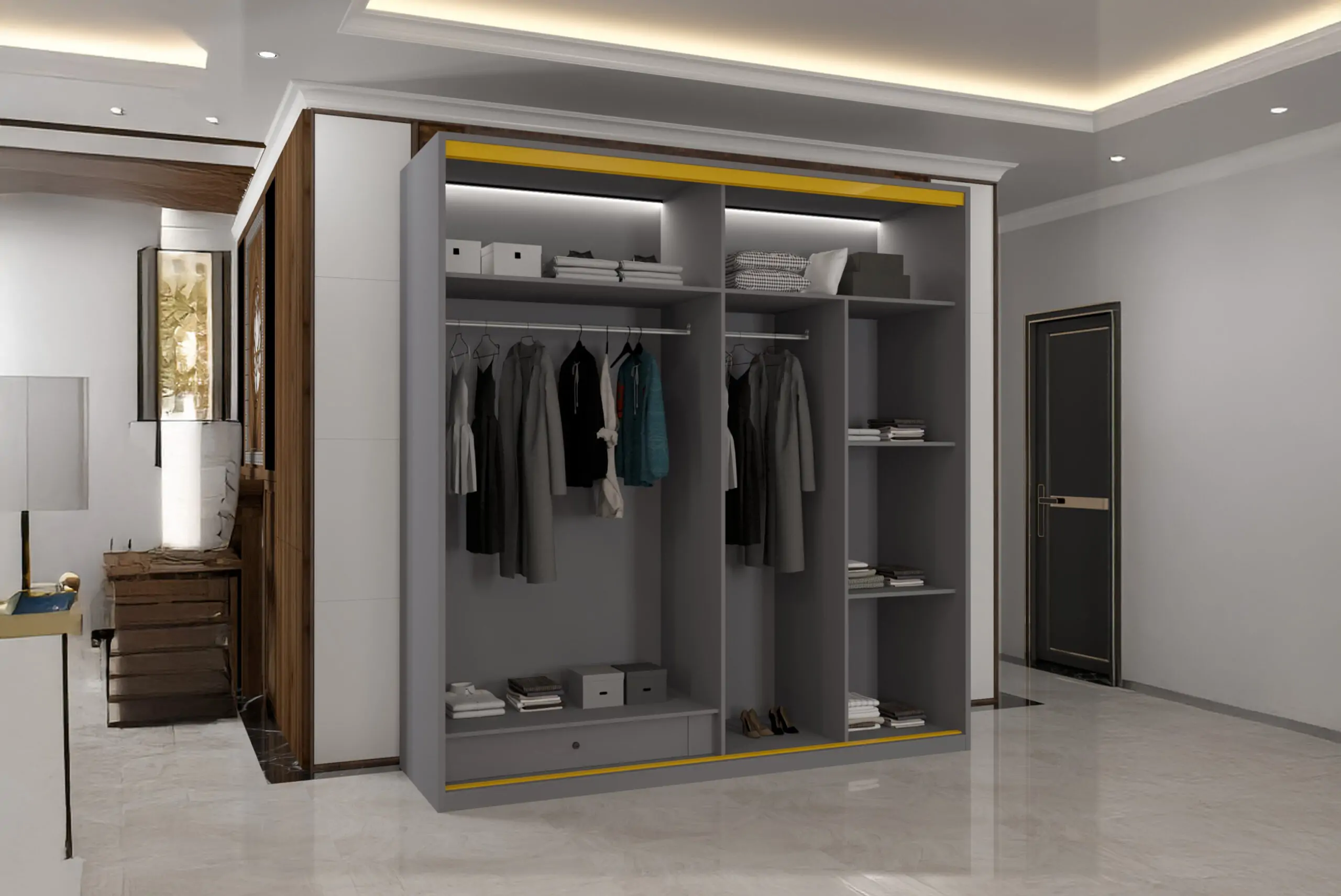 Pure MDF sliding Door Wardrobe (Wowcher) - Image 2