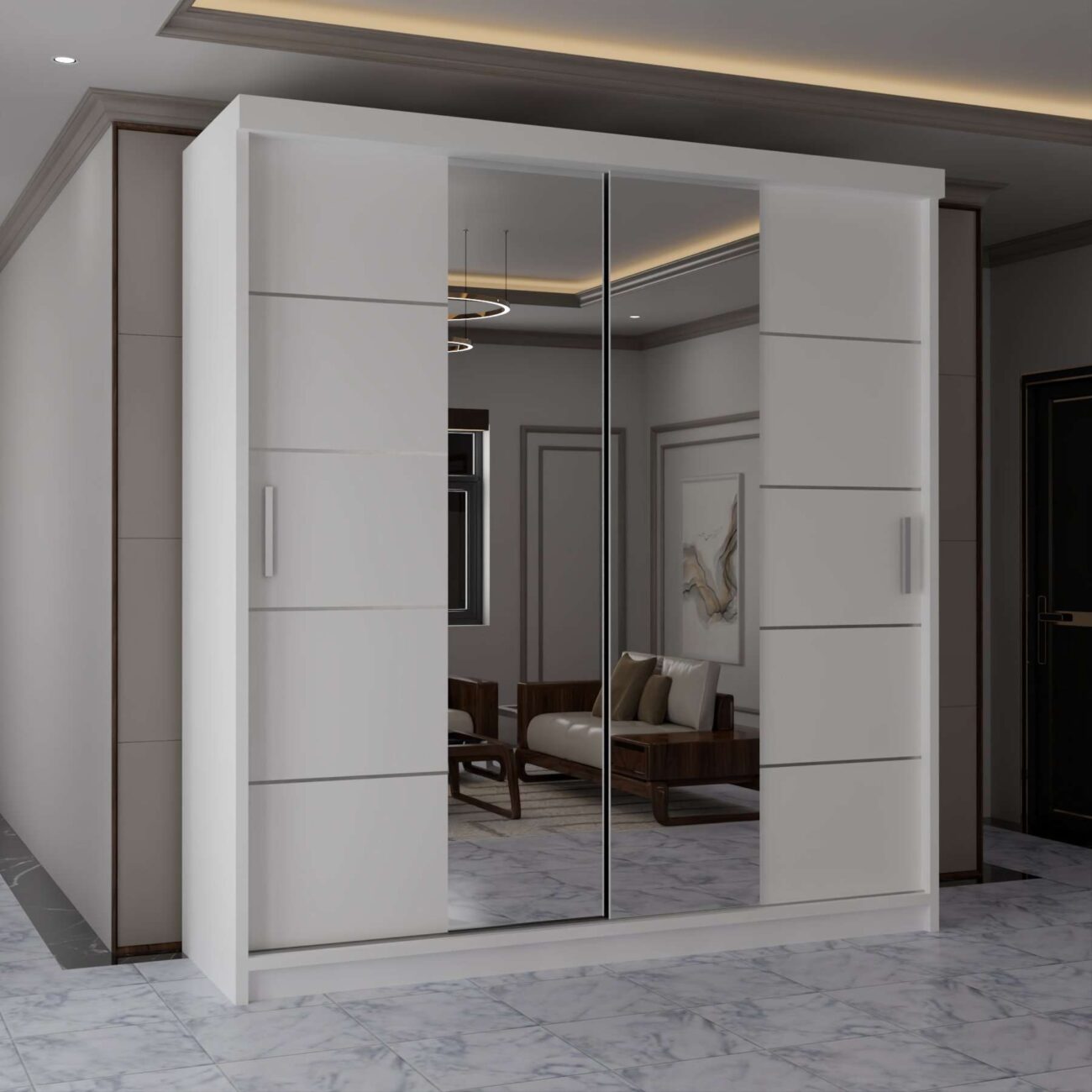 Ribon Sliding door Wardrobe(Lisbon5th)