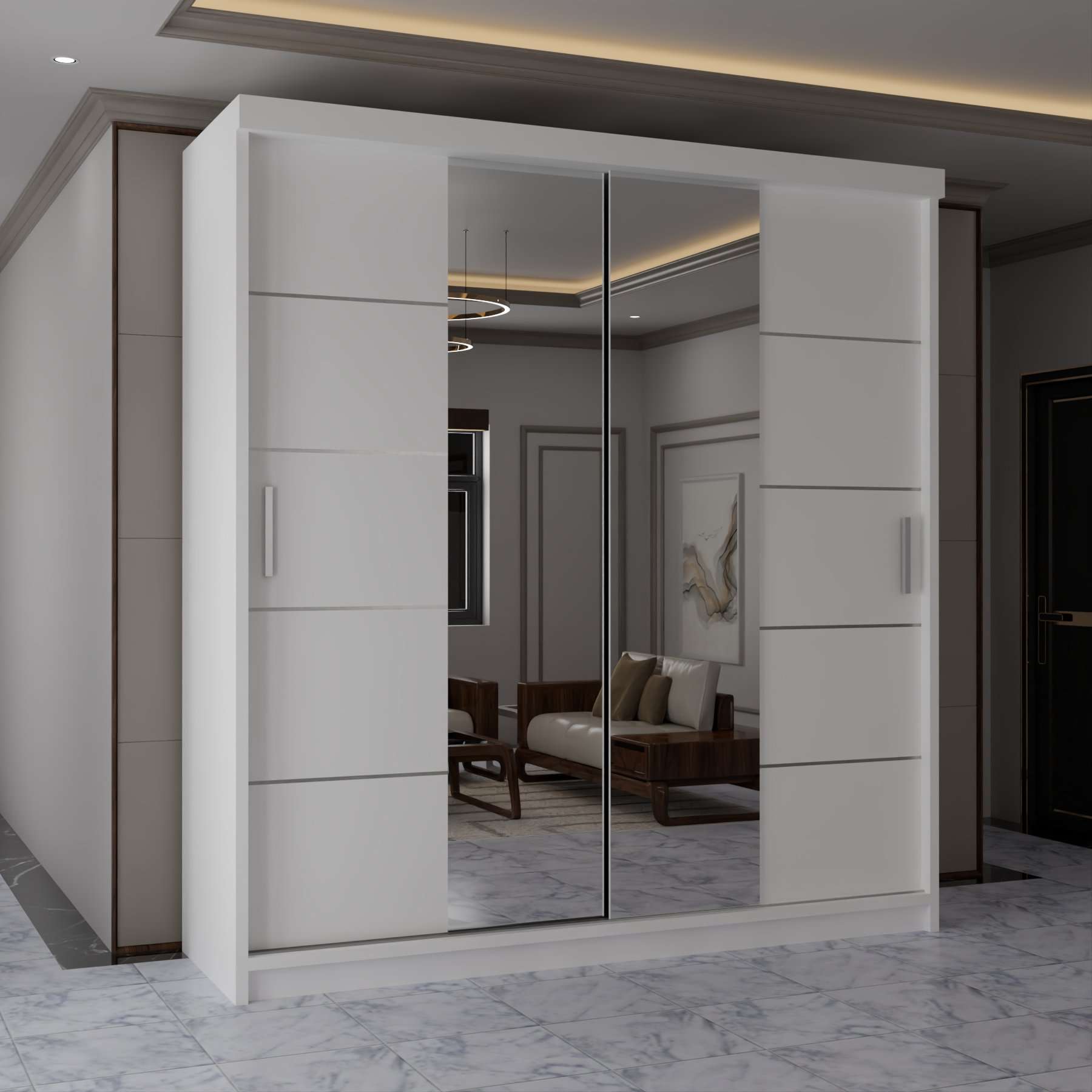 Ribon Sliding door Wardrobe(Lisbon5th)