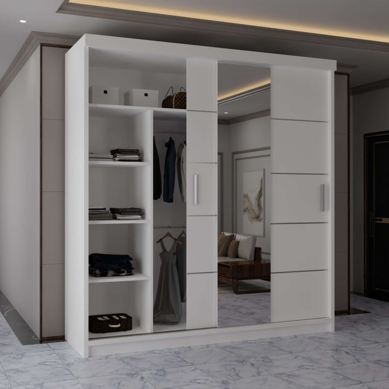Ribon Sliding door Wardrobe(Lisbon5th) - Image 2