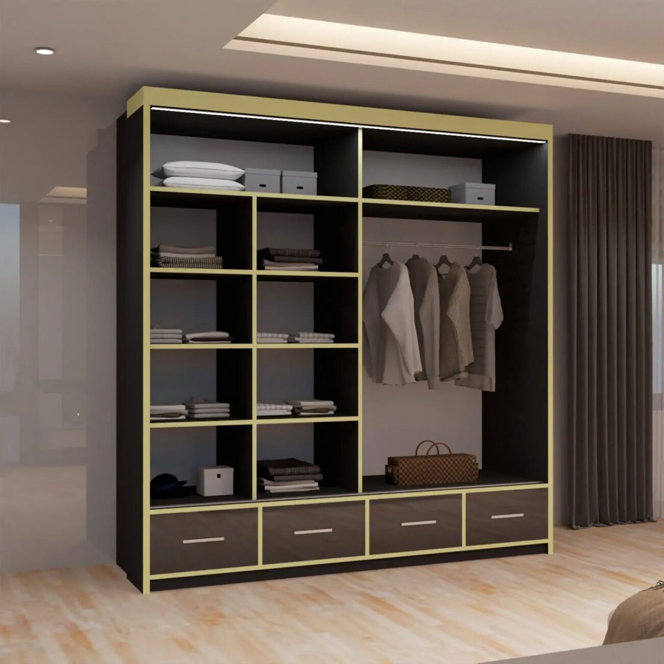 Sydney High Gloss sliding Door Wardrobe (New Branding) - Image 6