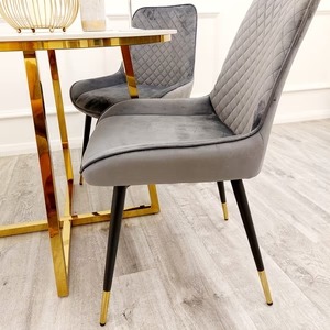 Luna Velvet Dining Chair - ALL COLOURS - Image 6
