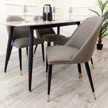 Alba Leather Dining Chair - Image 2