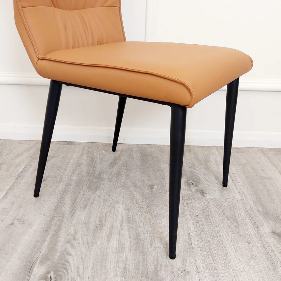 Flora Leather Dining Chair - Image 5