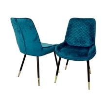 Luna Velvet Dining Chair - ALL COLOURS - Image 4