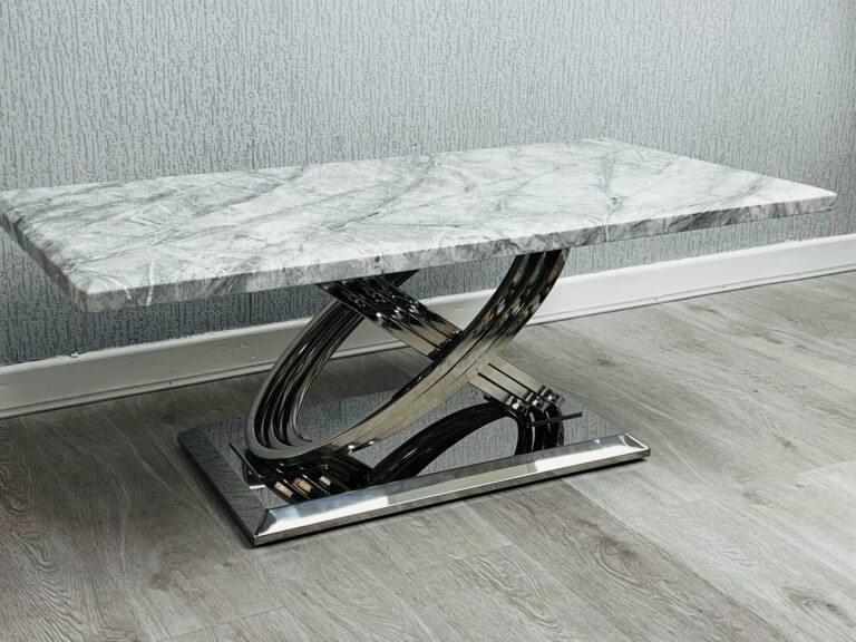Elina Grey Marble Coffee Table - Image 2