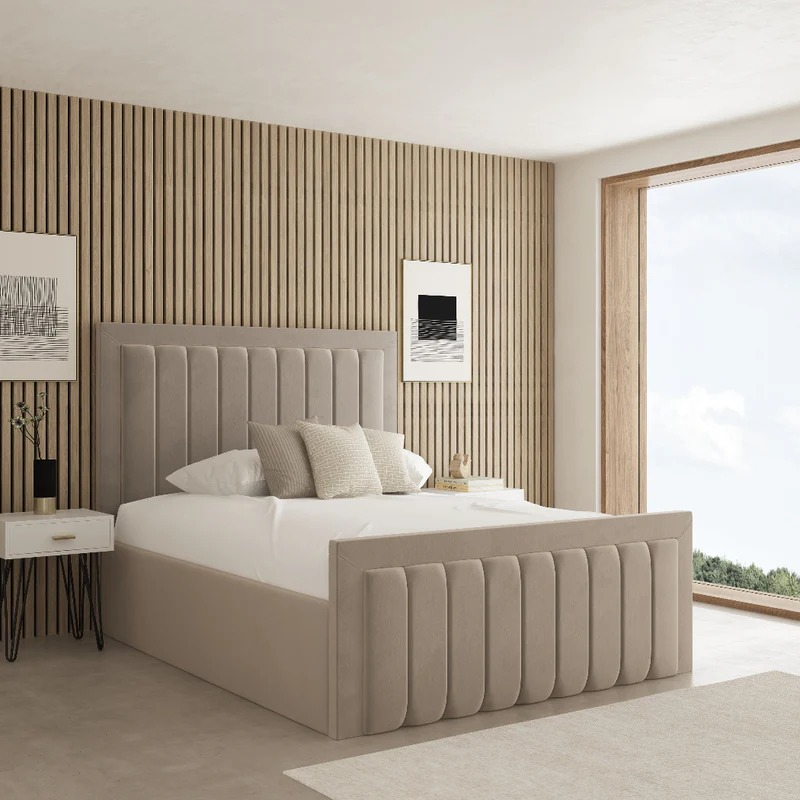 MALAGA FABRIC UPHOLSTERED BED FRAME - Image 2