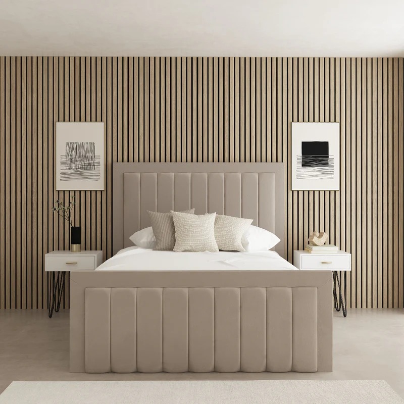 MALAGA FABRIC UPHOLSTERED BED FRAME