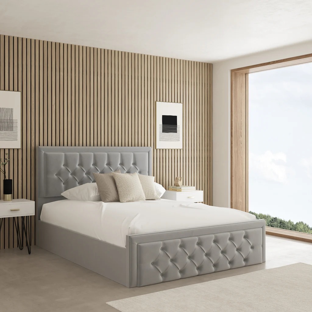 SIENA FABRIC UPHOLSTERED BED FRAME - Image 2