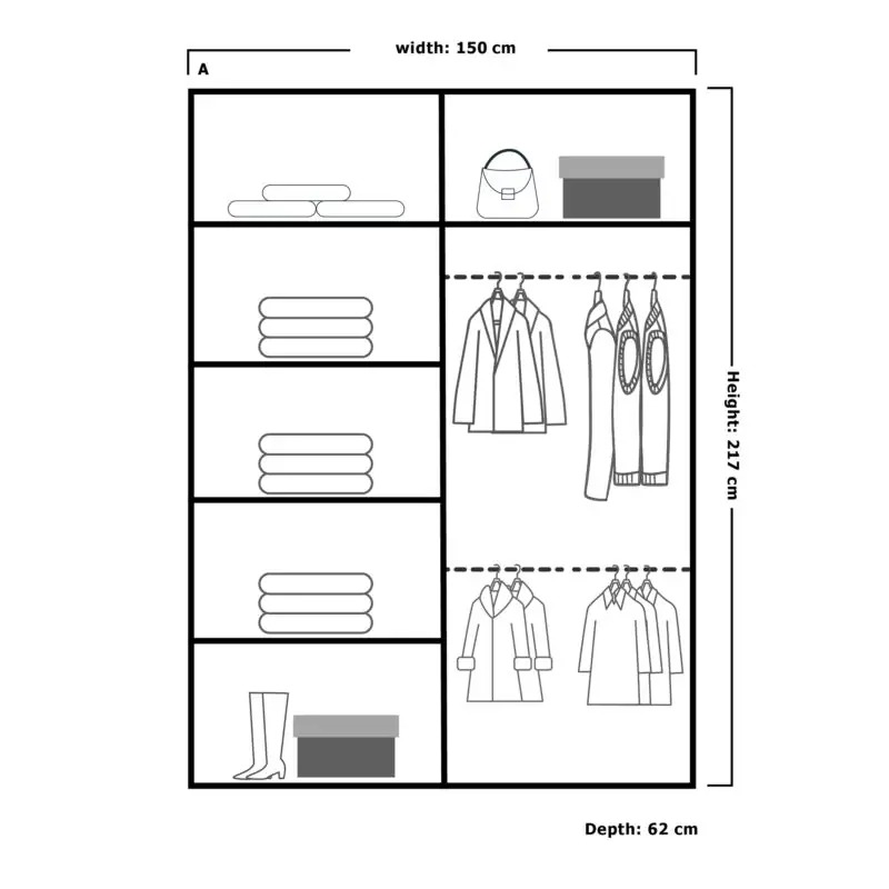 Chelsea Sliding Door Wardrobe(DB) - Image 4