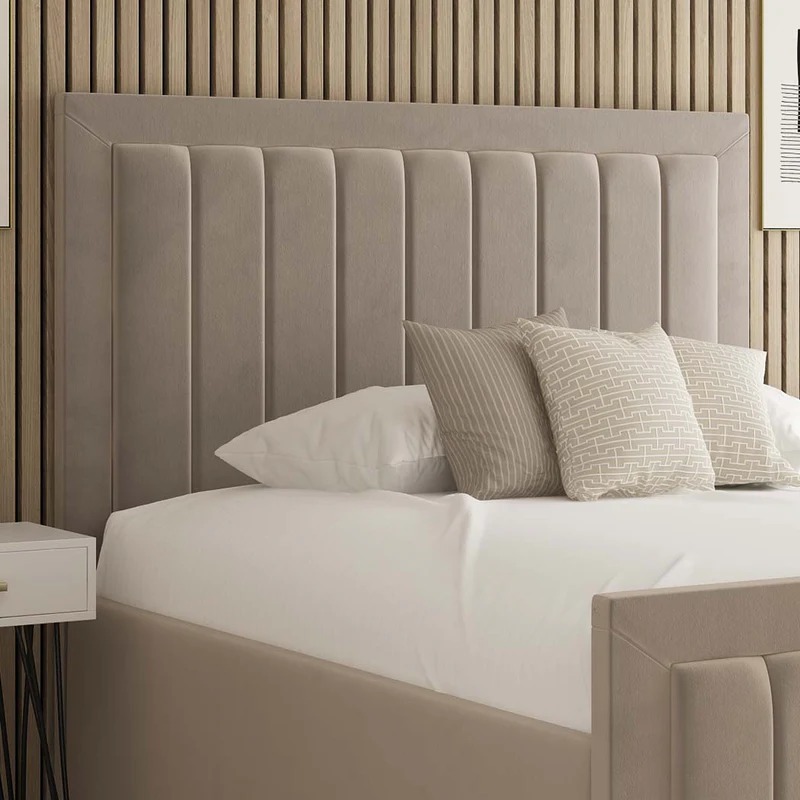 MALAGA FABRIC UPHOLSTERED BED FRAME - Image 4