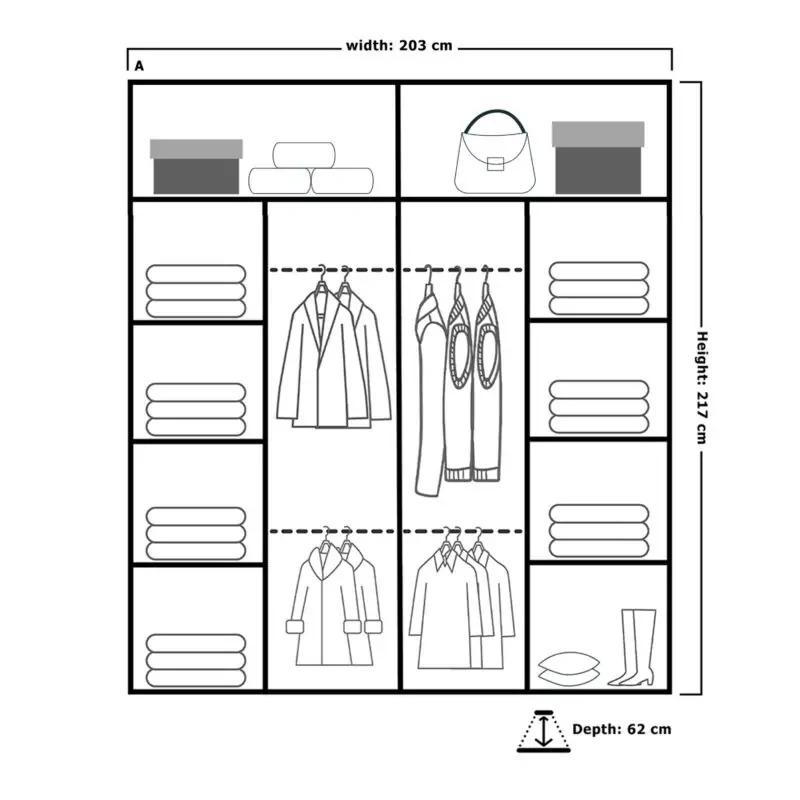 Chelsea Sliding Door Wardrobe(DB) - Image 5