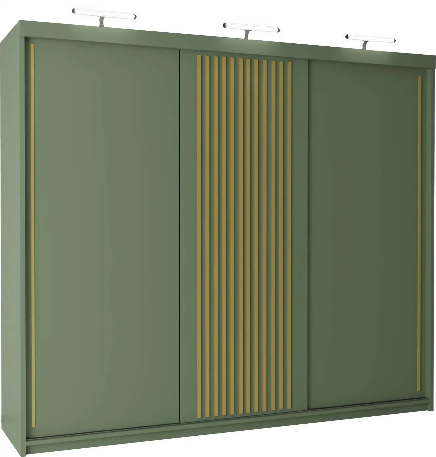 Pesto Green Sliding Door Wardrobe 3rd Branding (MN DB)